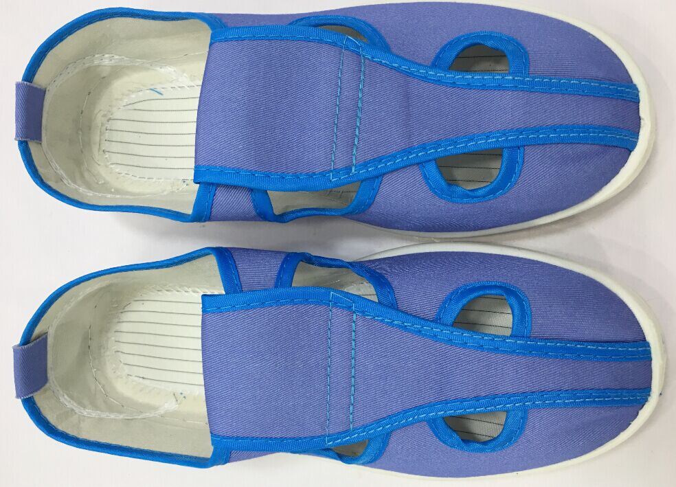 esd blue canvas shoes